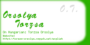 orsolya torzsa business card